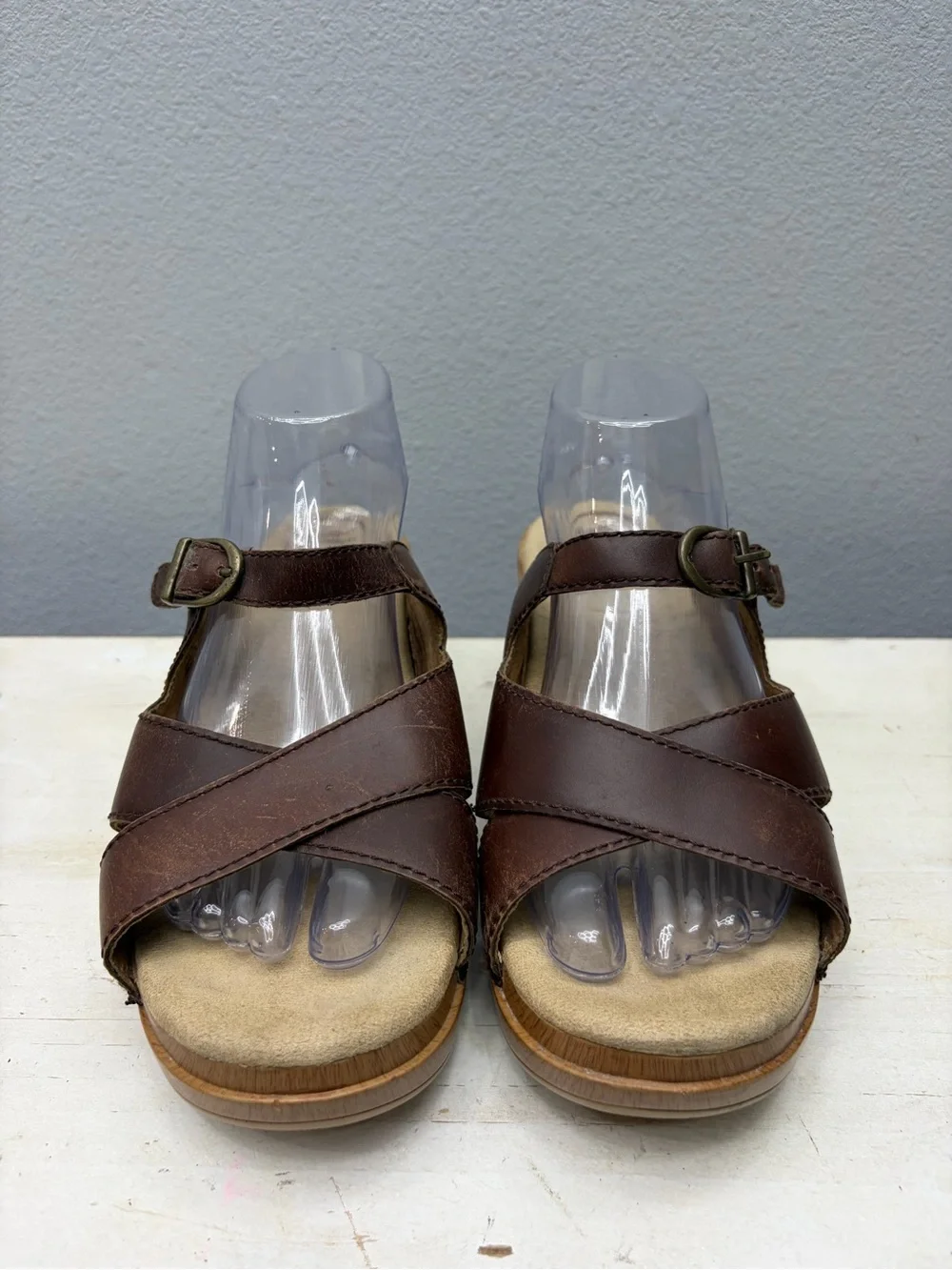 Dansko Brown Leather Sela Sandals Size 41